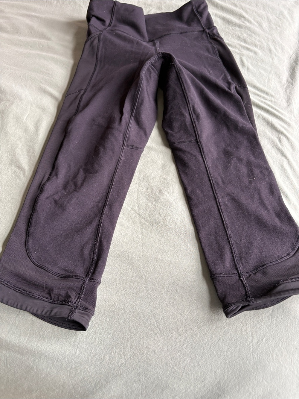 lululemon athletica Girls Deep Plum Cropped Leggings